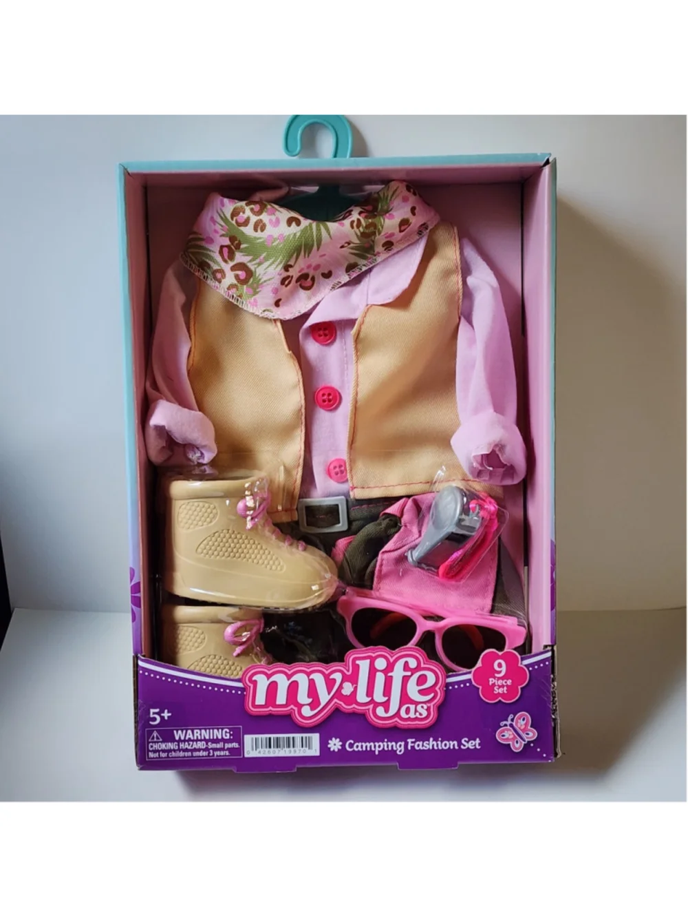 My Life As Camping Fashion Set 9-Piece Doll Outfit Accessories New In Box